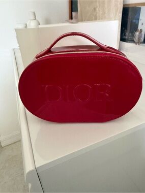 Dior Red Patent Cosmetic Case